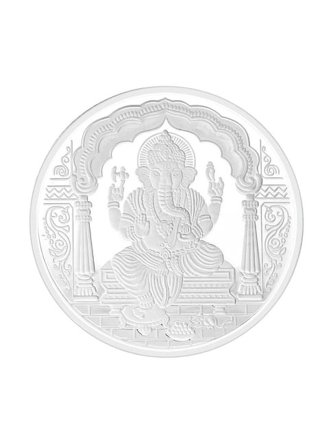 Malabar Gold and Diamonds Ganesh Plain 999 Silver 50g Silver Coin