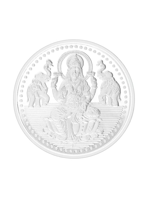 Malabar Gold and Diamonds Laxmi Plain 999 Silver 100g Silver Coin
