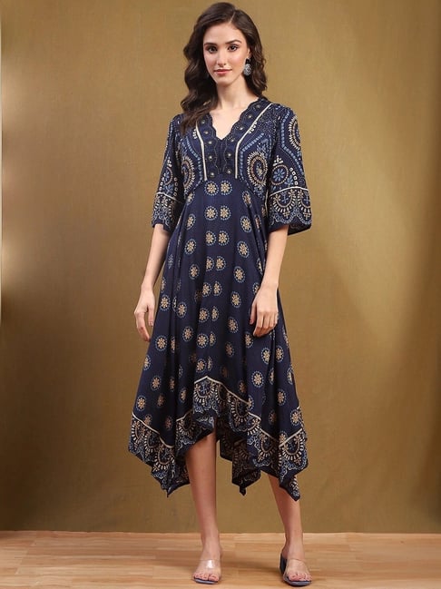 biba blue dress Tomilade Dress Cobalt Blue – Lady Biba NG main image 0