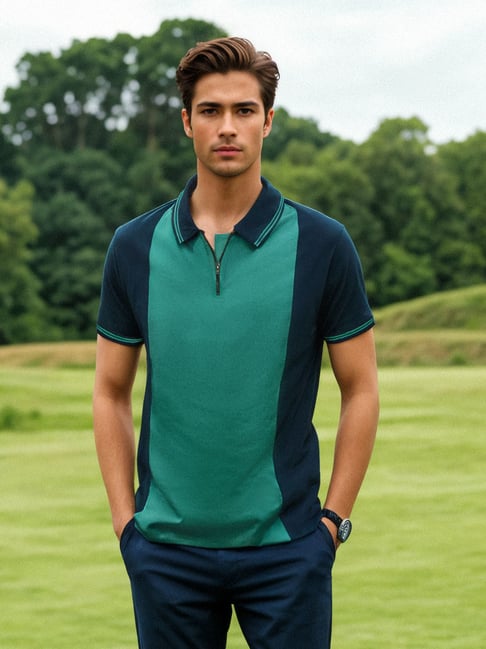 The Souled Store Multi Cotton Regular fit Colourblocked T-Shirts