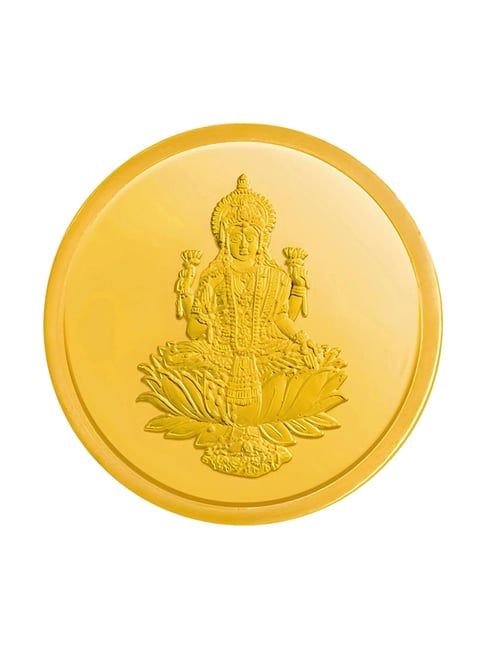 Kalyan Jewellers Goddess Lakshmi 24k (999) 10gm Gold Coin