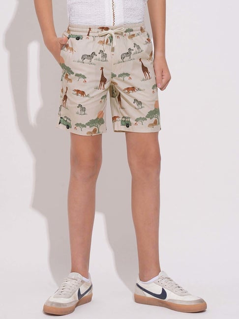 Jack & Jones Junior Boys Pebble Cotton Printed Shorts-picture-22
