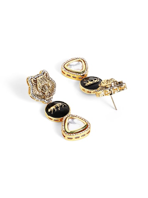 Priyaasi Classic Gold Brass Earrings-picture-10
