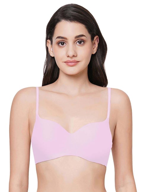 wacoal Basic Mold Padded Non-wired 3/4th Cup Everyday Wear Seamless T-Shirt Bra - Pink-picture-16