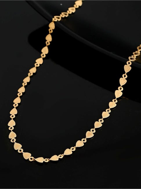 VOJ Gold Plated Heart Shaped Chain for Women-picture-38