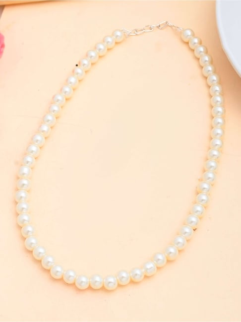 VOJ Pearl Beaded Necklace for Women