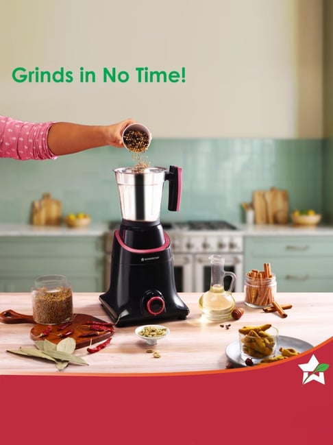 Wonderchef Select Mixer Grinder 750W with Jar (Black, L)