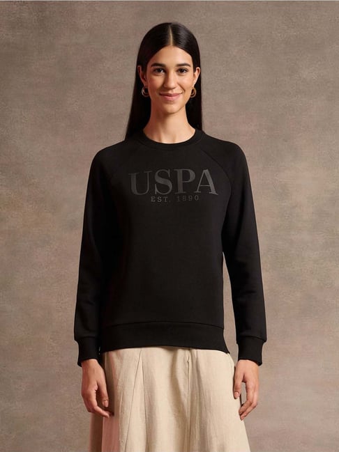 U.S. Polo Assn. Black Cotton Printed Sweatshirt-picture-25