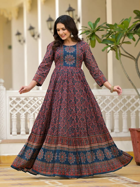 slim fit dress slacks Buy Sage Green Foil Printed Flared Ethnic Dress – Indian Outfit USA –  Indiaista.com