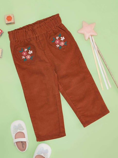 Pantaloons Baby Girls Spice Route Cotton Solid Jeans