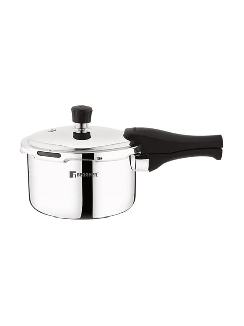 Bergner Trimax Triply Stainless Steel Pressure Cooker (Silver, 2 L)