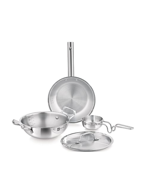 Bergner Silver Stainless Steel Cookware Set of 4 (22 cm)-picture-12
