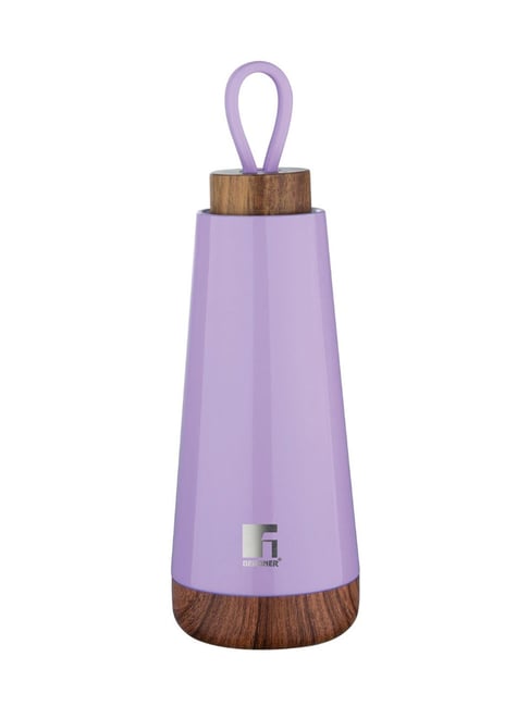 Bergner¿Purple Thermo Steel Flask with Cap Screw On Lid (370 ml)