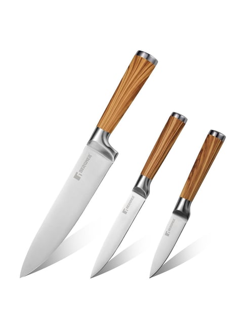 Bergner Silver Stainless Steel Knife - Set of 6