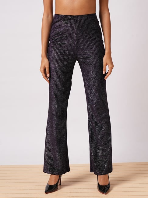 Globus Purple Slim fit Embellished Treggings-picture-36