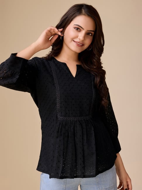 【正規品】andmary Mew frill tops black ANDMARY Mew frill tops Black