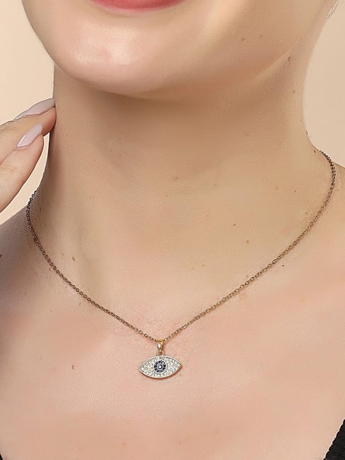 Karatcart Gold Plated Omega Chain Necklace For Women-picture-41