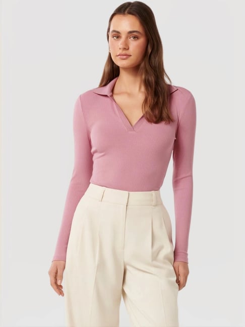 Forever New V Neck Bardot Top Forever New Paris V-Neck Polo Long