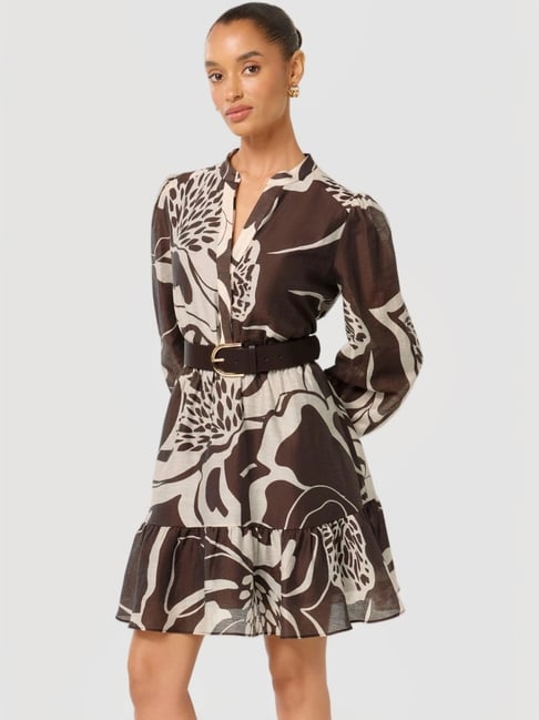 Forever New Hollie Petite Blouson Sleeve Mini Dress