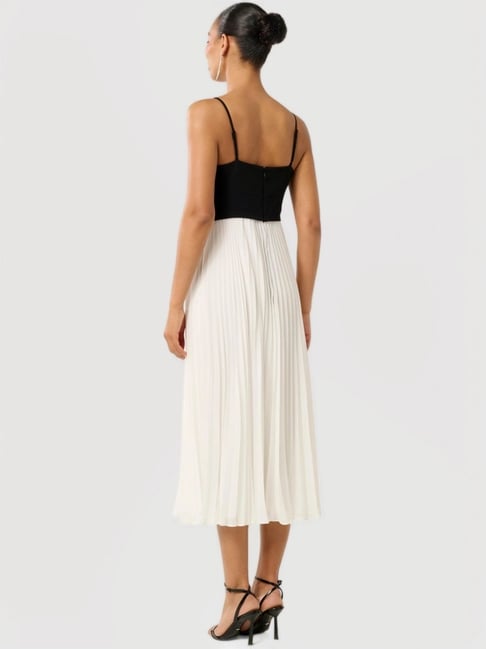 strapless open back dress Square Neck Inverted Pleat Mini Dress Chocolate Brown