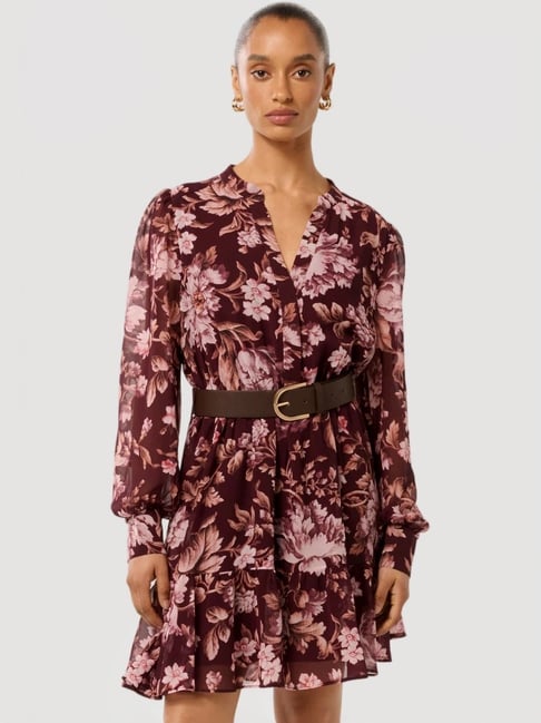 forever new Hollie Petite Blouson Sleeve Mini Dress-picture-32