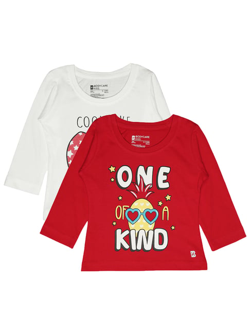 Bodycare Girls Multicolour Cotton Printed T-Shirt-Pack of 2-picture-14