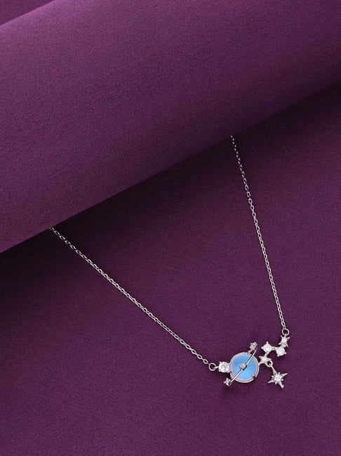 Kai Jewel Sterling Silver Starry Night Casual Silver Necklace