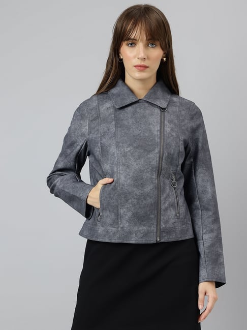 Latin Quarters Blue Solid Casual Jacket-picture-40