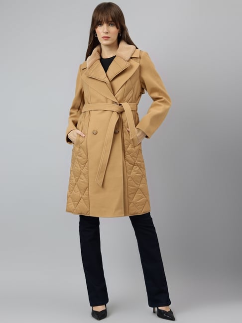 Latin Quarters Beige Solid Coat-picture-39