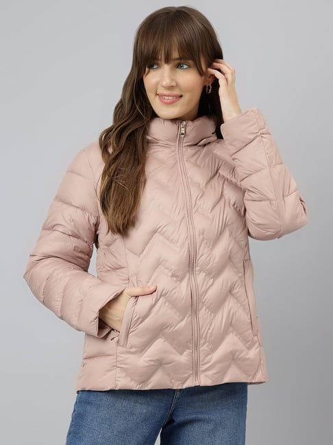 Latin Quarters Peach Solid Casual Jacket-picture-19