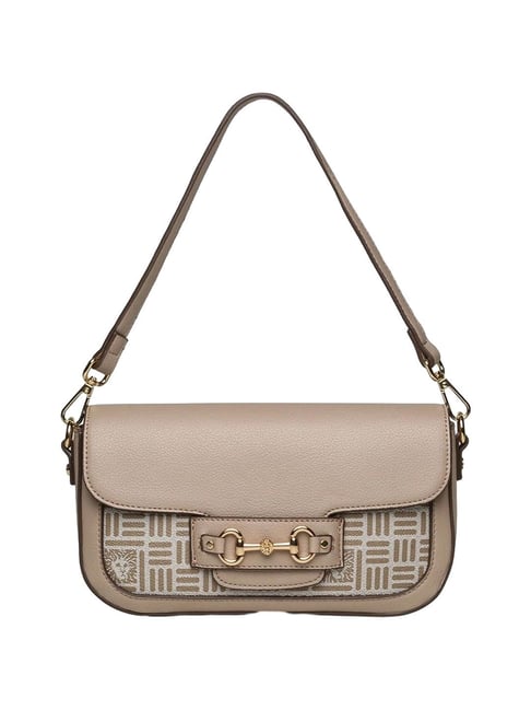 Buy Anne Klein Beige Printed Shoulder Handbag For Women At Best