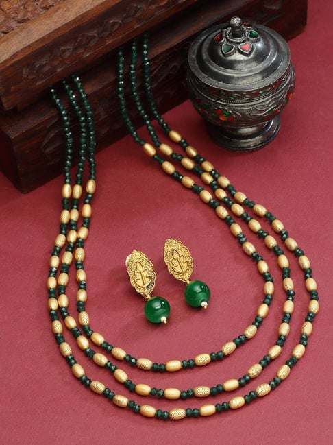 Buy Panash Gold Plated Beaded Jewellery Set Online At Best Price