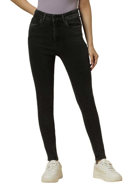 Allen Solly Black Cotton Mid Rise Jeans-picture-39