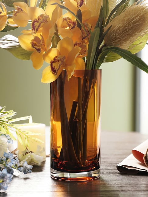 Pure Home And Living Brown Glass Vases-picture-11