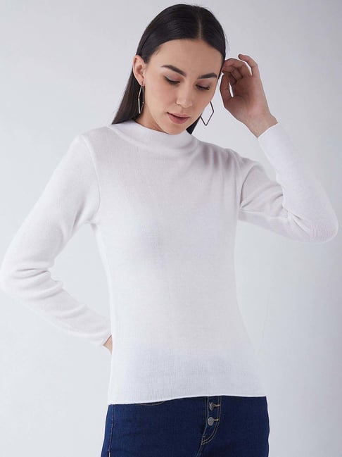RVK White Slim Fit Sweater-picture-23