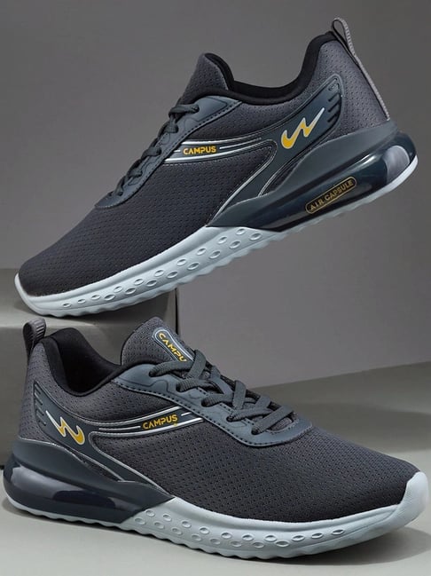 Campus Men's AIR CAPSULE Grey Running Shoes