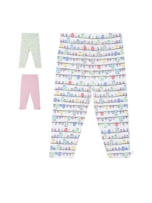 MINIKLUB Girls Multicolor Printed 3 Leggings-picture-14