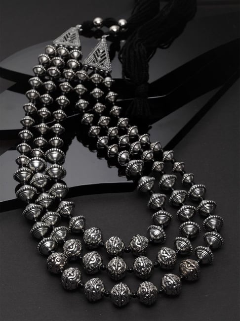 Panash Oxidized Silver Plated Necklace