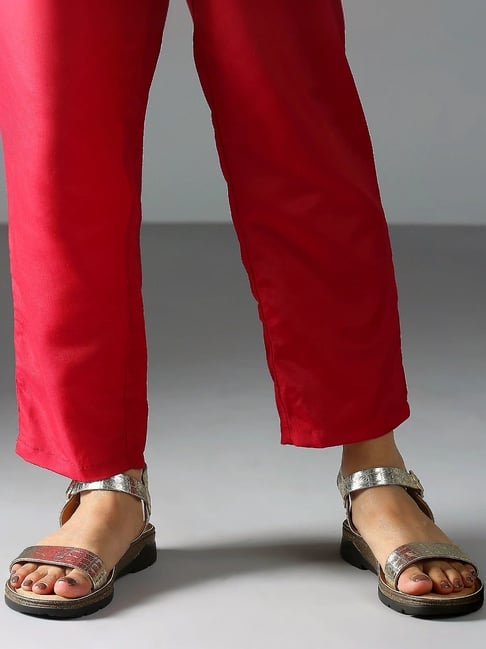 Women's Silver Ankle Strap Sandals