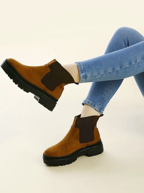 Inc.5 Women's Tan Chelsea Boots-picture-11