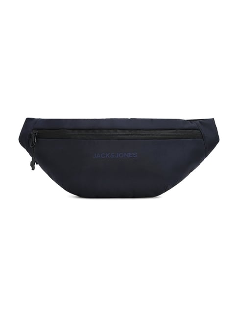 Buy Jack Jones Navy Blue Logo Print Belt Bag at Best Price