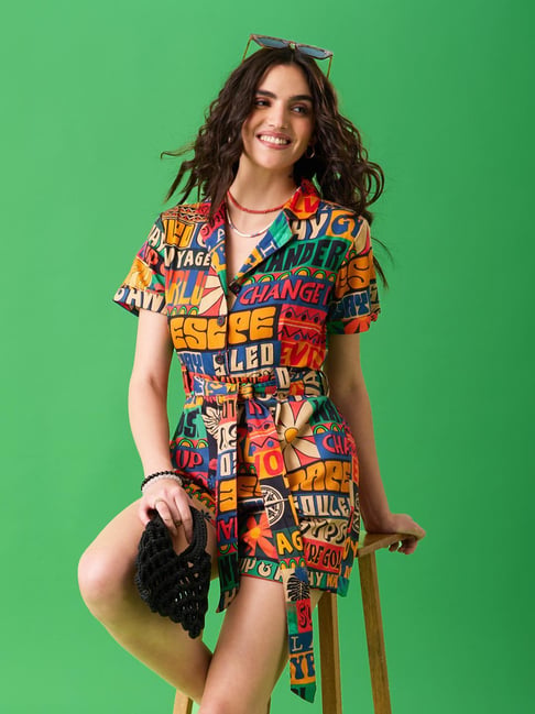 The Souled Store Multi Regular Graphic Jump Suits