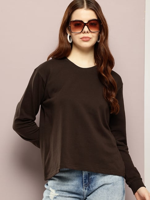 Dillinger Brown Solid T-Shirt