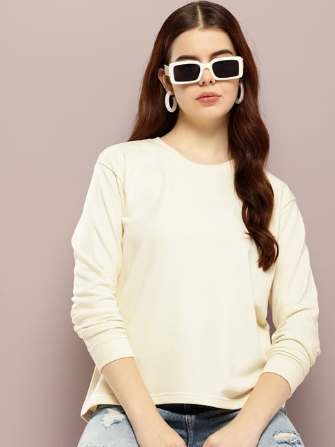 Dillinger White Solid T-Shirt