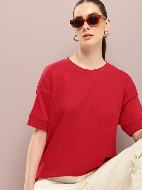 Dillinger Red Solid T-Shirt