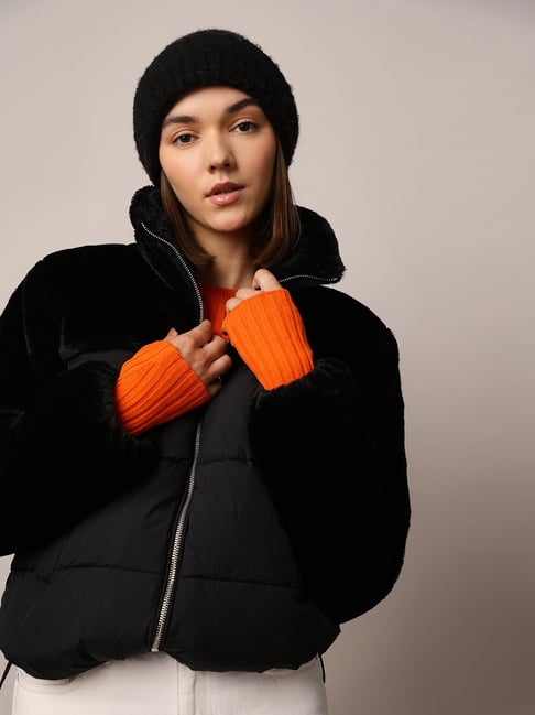 Only Black Regular Fit Puffer Jacket