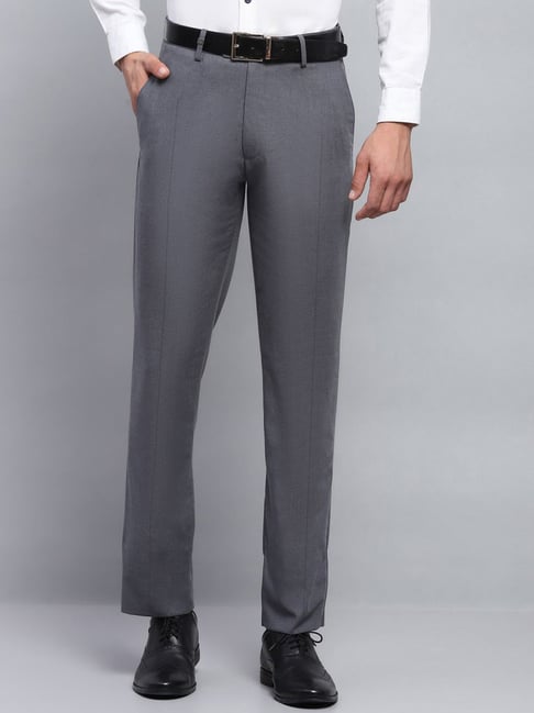 Monte Carlo Grey Smart Fit Trousers-image-0