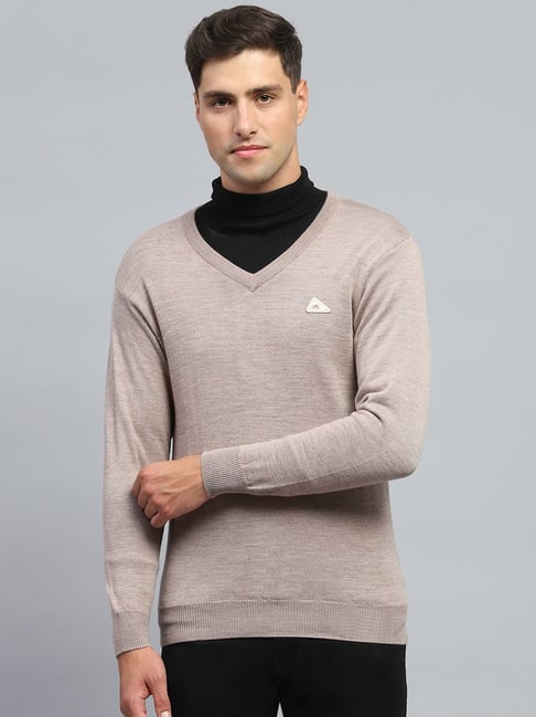 Monte Carlo Beige Regular Fit Pullover-picture-19