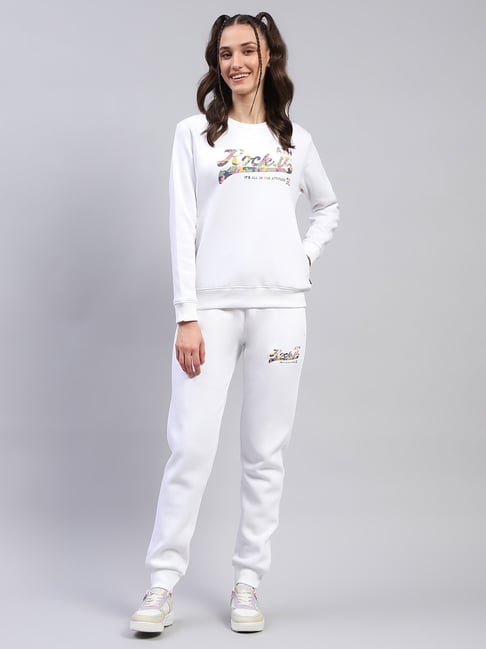 HOT Monte Carlo Womens White Tracksuit Top By Monte Carlo