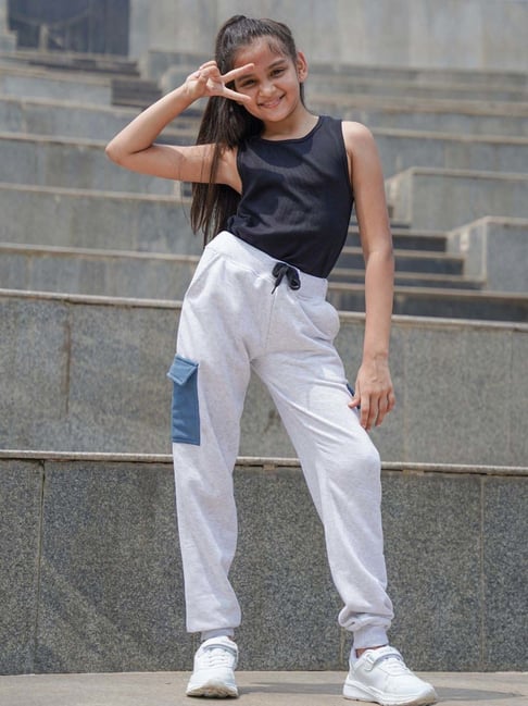 Nap Chief Unisex Grey Melange Cotton Solid Track Bottoms & Joggers-picture-47